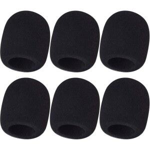 [미국배송] 6 PCS 마이크 윈드스크린 블랙 폼 휴대용 커버 SM58 E835용 SWAGWERT 제작