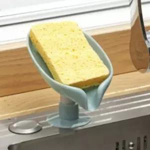 비누 거치대 흡착형 받침대 물빠짐 접시 세면대 정리대 (WFJ6WX0)