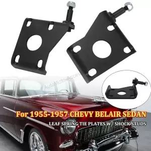 에어서스펜션 쇼바 1955-1957년형 쉐보레 벨 에어 세단 리프 스프링 타이 플레이트 쇼크 스터드 포함