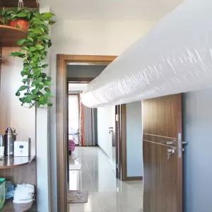 냉방기 비닐봉지 덕트 에어컨 바람이동 공기 이송 배출