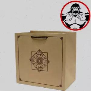 튼튼 쇼핑백 크라 전통 도시락 30 23 27cm 1묶음50장 크라쇼핑백 선물쇼핑백 무지쇼핑백 끈손잡이쇼핑백