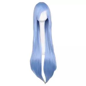 가발 하늘색 긴머리 (WFK9158)