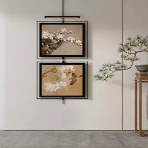 감성 인테리어 액자 빈티지 화분 디자인 꽃병 포인터 모던한 장식 그림 금속 단조 철제 벽걸이 발광 기능