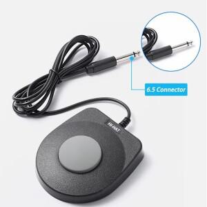 6.5mm 서스테인 페달 싱글 풋 드럼 세트 MIDI 키보드 전자 피아노용