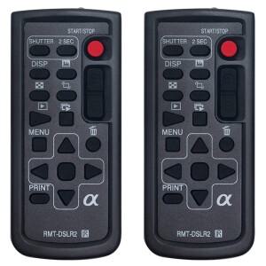 소니호환 NEX-6 디지털 카메라 컨트롤러용 리모콘 교체 RMT-DSLR2 2개