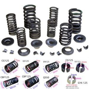 밸브 잠금 클립 클램프 스프링 실린더 헤드 액세서리 스즈키 호환 혼다 호환 야마하 바이크 오토바이용 4mm