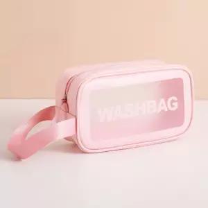 반투명 워시백 여행 수영장 세면 파우치 소 세면백 워시백 목욕가방