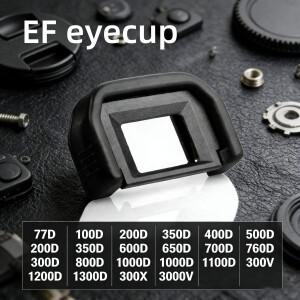 [호환품]소프트 실리콘 EF 아이컵 뷰파인더 고무 캡 캐논 호환 77D 100D DSLR 카메라 액세서리