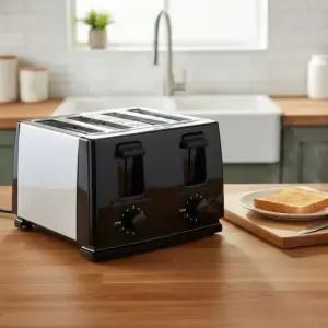 와이드 팝업 토스트기 4구 토스터 / 대용량 토스터기 식빵 4장
