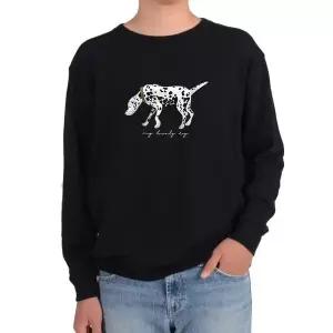 고품질 기모맨투맨 강아지 달마시안 사랑 러브그림 전색상 사이즈 (WFKB8TM)