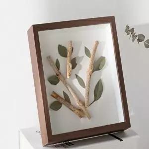 탁상용액자 아트공간 3D 입체 관액자 6x8 (다크우드) (KYR-WB9ED16)