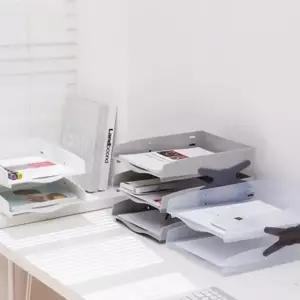 스모그 네오 트레이 2단 오픈형 데스크 문서 서류 보관함 사무용품 정리함 (WFKBAN5)