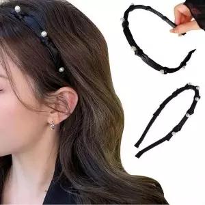[하프클럽/셀러허브_여성트랜드패션]진주헤어밴드 얇은 셀프웨딩 머리띠