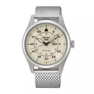 [세이코알바]세이코 세이코5 스포츠 남성 남자 오토매틱 실버 베이지 메탈시계 SRPH21K1