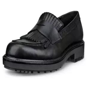 에코 여성용 로퍼 가죽 블랙 캐주얼신발 스니커즈 2025 232853