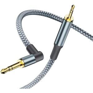 [미국배송] HERFAIR 3.5MM ~ 2.5MM AUX 케이블 남성 대 오디오 코드 교체 헤드폰 와이어 700 QC45 QC35II QC35 QC25 노이즈 캔슬링 / JBL E45BT E55BT E65BTNC 블루투스 이어폰 (9.8FT)