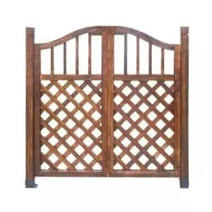 원목 대문 펜스 울타리 정원 시골집 야외 방부목 마당