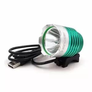 자전거후레쉬 그린 LED그린라이트 LED USB충전 전조등