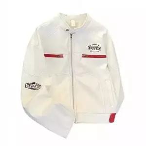 빈티지 가을 겨울 남성 스트리트 쇼트 가죽 자수 차이나 코트 항공 점퍼 원픽4