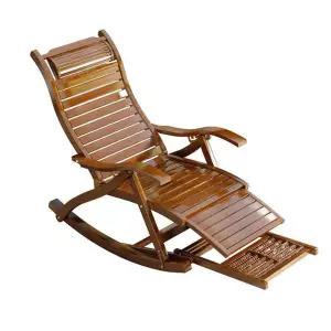 대나무암체어 흔들의자 거실 안락의자 베란다 클래식