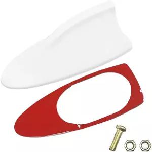 턱시합 자동차 샤크 핀 안테나 커버 - 신호 루프 공중 장식 탑 마운트 교체 대부분의 트럭 SUV용 접착