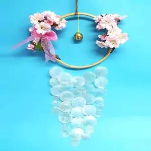 벚꽃 자개모빌 썬캐쳐 도어벨 만들기 DIY키트 (대) 나만의 공작재료 체험 집콕놀이 미술 만들기행사 썬쳐만