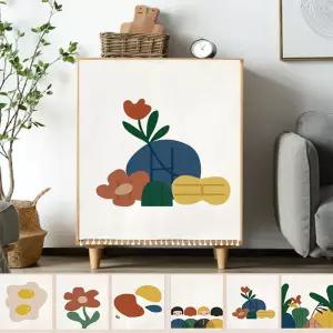 키밍 다용도 가리개 가림막 패브릭커튼 찍이수납장 주방 창문 가림천 옷장 찍이 붙이는 책장 선반