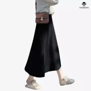 트윈스파파 A라인 여성 니트 롱 스커트(P0000UCD/5컬러)