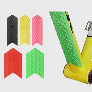 호환 5Pcs MTB 자전거 프레임 보호 스티커 가드 커버 이동식 다운 튜브 안티 스크래치 사이클링