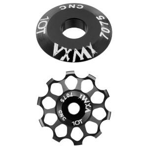 호환 10T-17T 자전거 가이드 휠 세라믹 베어링 조키 리어 디레일러 바이크 롤러 축 어댑터