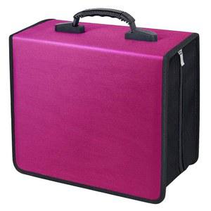 Siveit CD /DVD 케이스 바인더, DVD 지갑 보관 홀더 바인더 400 용량 디스크 소책자 앨범 박스 (블랙 로즈)