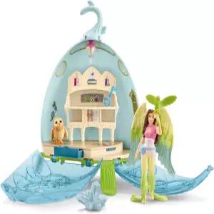 슐라이히 바얄라 18pc. 미스틱 라이브러리 플레이셋과 올빼미 및 버드 피규어 - 유연한 팔이 있는 상상력이