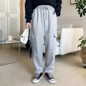 고품질 여자슬랙스 반바지 포켓 여모바지 조거팬츠 골덴 여모바지 (WFKEO24)