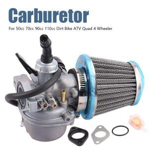 [호환품]에어 필터 연료 포함 ATV 카브레타 PZ19 19 19mm 50cc 110cc 더트 바이크 스쿠터 모페드 쿼드 바이