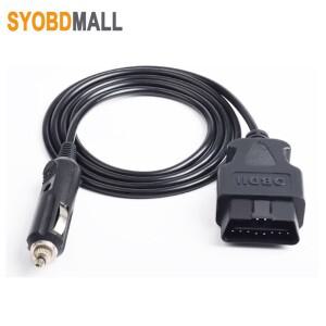 [호환품] obd2 전원 공급 장치 케이블 16pin 남성 자동차 시가 라이터 12v dc 2 커넥터 dvr gps hud