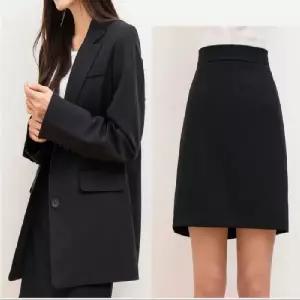 여성자켓+스커트세트 투버튼 오버핏 자켓 스커트 출퇴근룩 하객룩 세트 정장 사무실 여성마이
