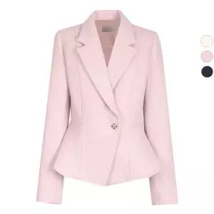 여성 에끌라 페플럼 겨울 정장 자켓