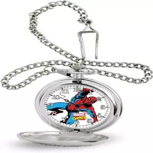 마블 스파이더맨 포켓워치 아날로그 쿼츠 워치