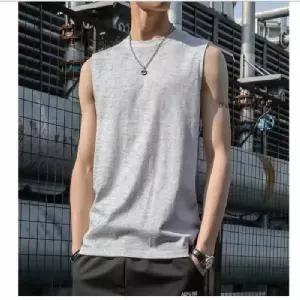 남성민소매티 데일리 민소매 나시 라운드 여름 티셔츠 운동복 아웃도어 캐주얼