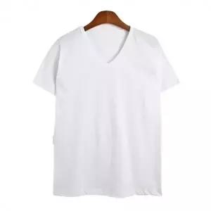 기본형 브이넥 반팔티-화이트 (남성용) V넥 기본티