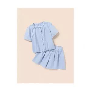 빈폴 키즈 여아 클래식 스트라이프 상하 세트 스카이 블루 (BI5465G02Q) 306209