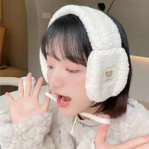 [라일리] Rly bns 리우뮤 곰귀도리 귀마개 뽀글이 겨울귀마개