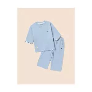 빈폴 키즈 7부 피케 상하세트 스카이 블루 (BI5241U07Q) 305544