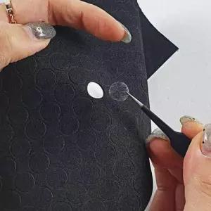 원형 소음방지 패드 스티커 블랙 EVA 1cm 스티커 패드 WEE35EE