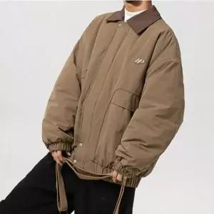 남성 루즈핏 캐주얼 빈티지 항공 점퍼 2컬러 봄가을 아우터