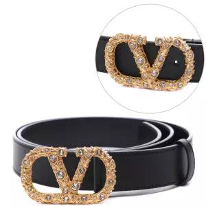 [롯데백화점]발렌티노 25FW 여성 크리스탈 브이로그 시그니처 벨트 7W2T0SM9 GBI EDM 25F