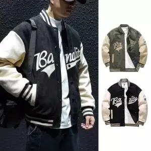 [골드스마일]봄버 스타일 항공 점퍼 바시티 야구 점퍼 자켓