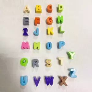 [골드스마일]컬러 알파벳 신발 액세서리 비즈 장식 파츠 실내화 꾸미기 용품