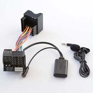 자동차 AUX 어댑터 케이블 블루투스 + 마이크 맞는 푸조 호환 307 308 407 RD4 라디오 CD