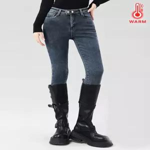 KARRA 투버튼기모데님스키니팬츠_A5W0794